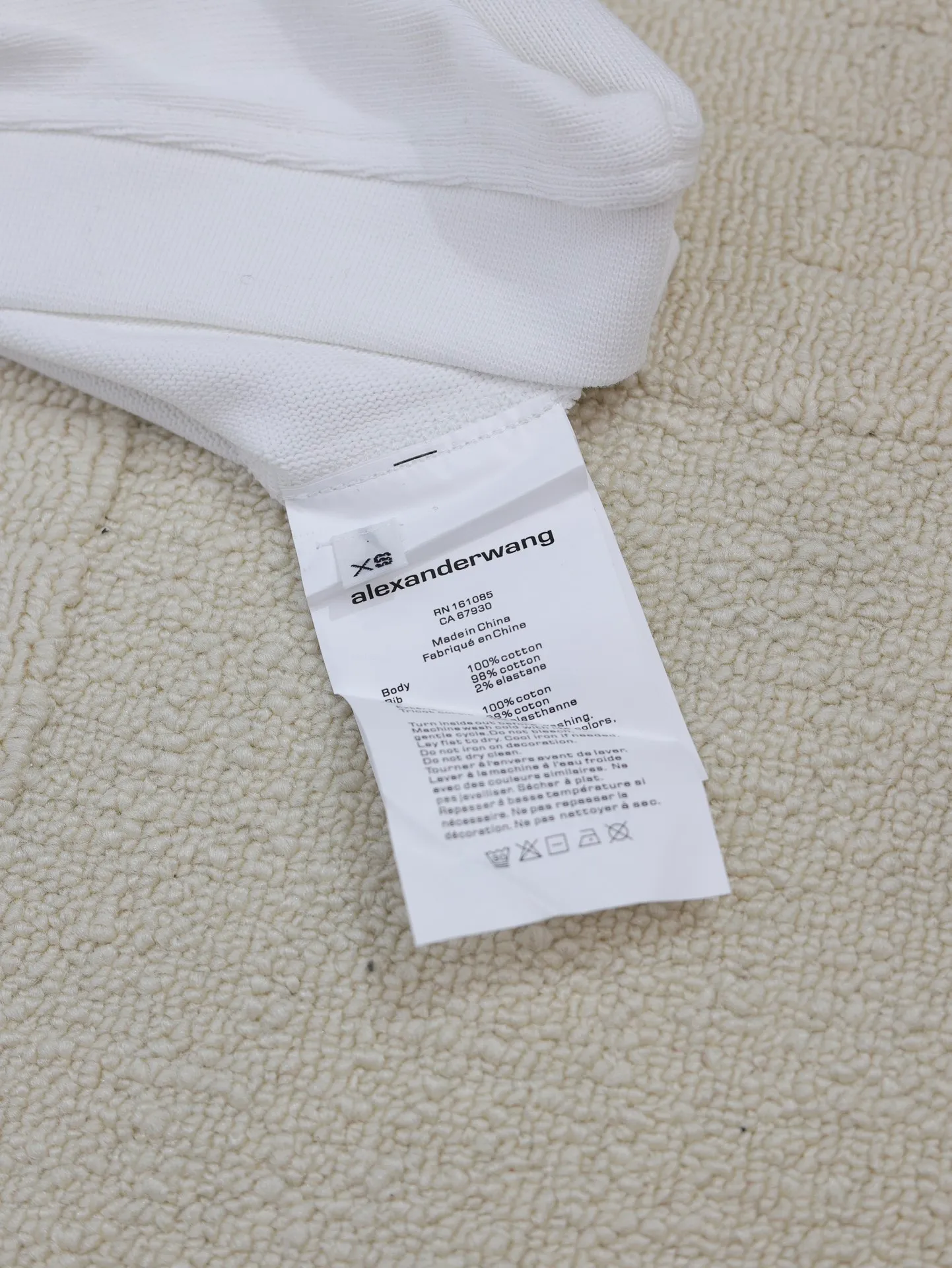 Alexanderwang 24 Same Style 24 Series， 100% 10 ， Series， oversizes ， Size：XS/S/M